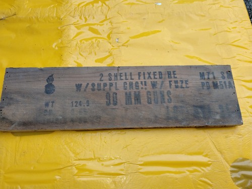 Vintage ammo crate box end - vintage,