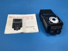 Minolta Auto 320x Flashgun Flash with user manual 