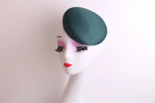 Fascinator hat base satin - hat,