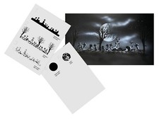 AS-358 Cemetery step by step stencil template acryl airbrush spray wall paint