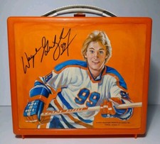 1980s Vintage Wayne Gretzky Lunch Box No Thermos Old Edmonton Oilers NHL Hockey
