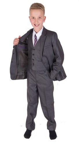Boys formal grey suits wedding - formal,