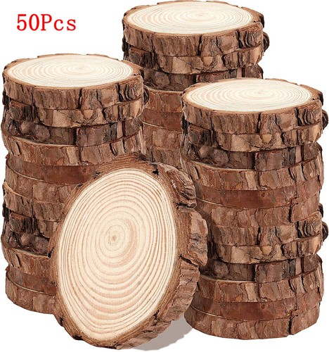 Wood slices 10cm hole - 9-10cm, no