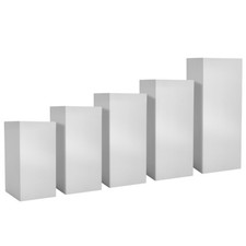 3/5PCS Set Square Metal Plinth Column Pedestal Wedding Cake Flower Display Stand