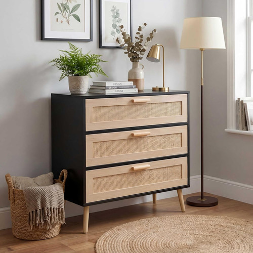 Chest drawers rattan 3 - chest,