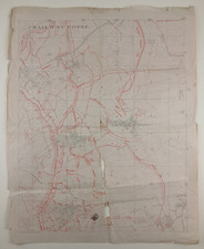 RARE WW1 BRITISH TRENCH MAP
