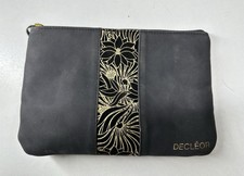Decleor.  Black And Gold Cosmetic Makeup Bag  Fabric, Fast Postage ✅