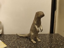 Vintage Solid Pewter Otter