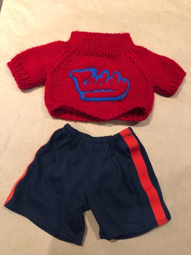 Build bear red teddy - red,