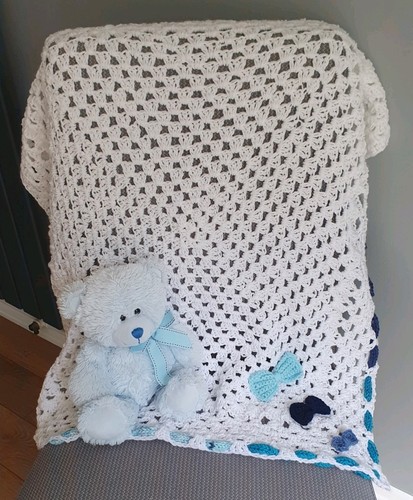 Hand crochet baby blanket - baby,