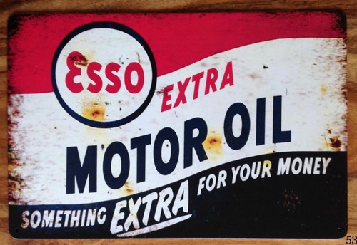 Esso oil vintage retro metal - oil,
