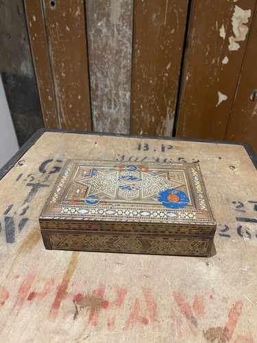 Persian wood jewellery box - jewellery,