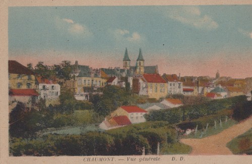 Postcard chaumont vue - postcard,