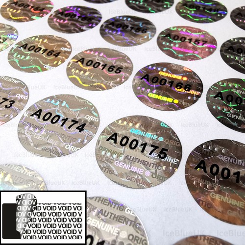 Tamper proof stickers 15mm - proof,