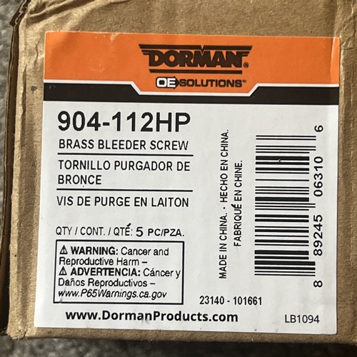 Dorman 904 112hp - 904-112hp, bleeder