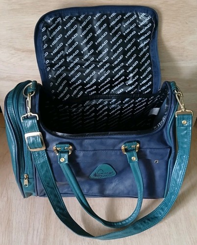 Vintage head bag - head, navy