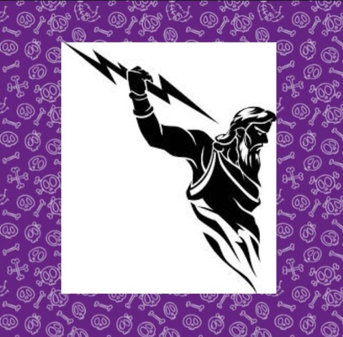 Zeus god thunder - god, of