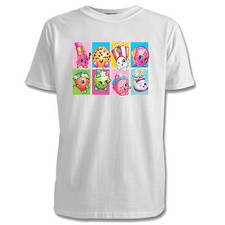 Shopkins Childrens T-Shirts - 5 Designs /  7 Colours / Sizes 1-15