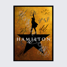 HAMILTON ORIGINAL MUSICAL FULL CAST SIGNED AUTOGRAPH POSTER PRINT A5 A4 A3
