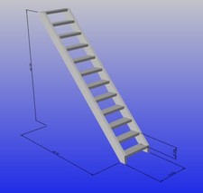 Model boat fitting - Ladder /