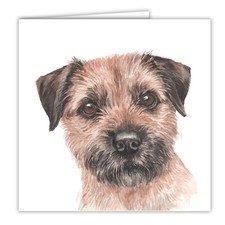 Border Terrier greetings card