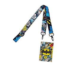 Licensed Batman Lanyard & Sticker DC Comics Warner Bros ID Badge Holder Bioworld