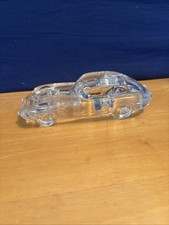 Jaguar E Type Glass Paperweight 16cm Long 6cm Wide