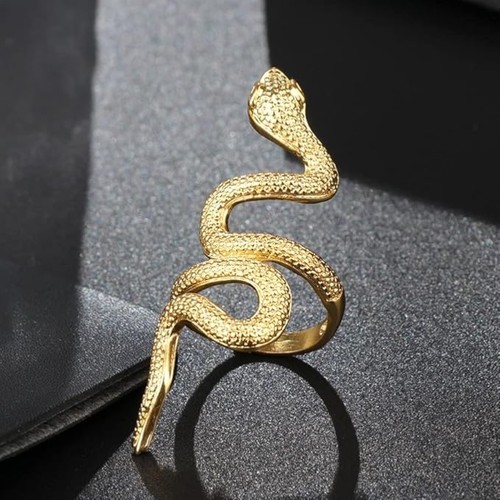 Full finger gold tone snake - tone,