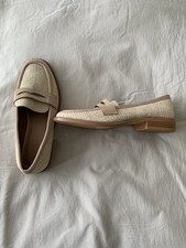 Asos Design Loafer Shoes, Size 5, Beige, New, Never Worn