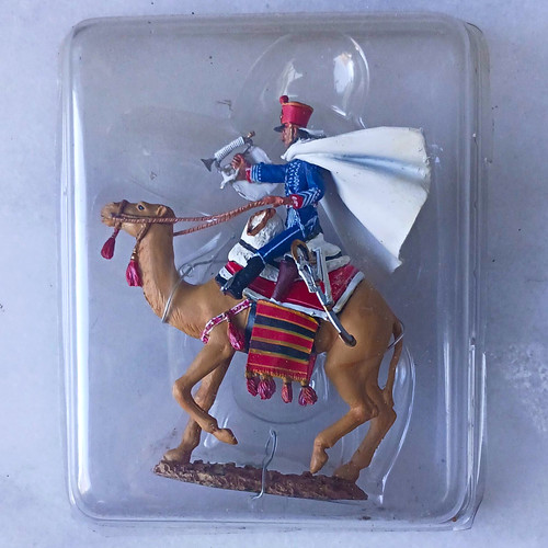 Painted metal toy soldier - painted,