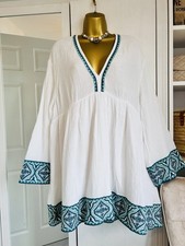 Zara white green - white, embroidery