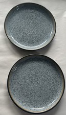 2 Denby Studio Grey Coupe Salad plates 21 Cm