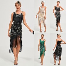 1920s Sequins Fringed Cocktail