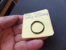 18th c brass paupers ring