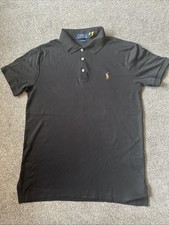 Ralph Lauren Men's Black Slim Fit Soft Touch Polo WASHED BUT UNWORN
