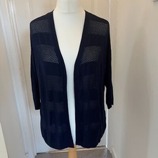 Peacocks Navy Blue Open-Front