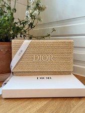 Genuine Dior Raffia Makeup Bag