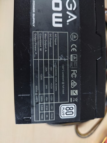 Evga 600w white power supply - white,
