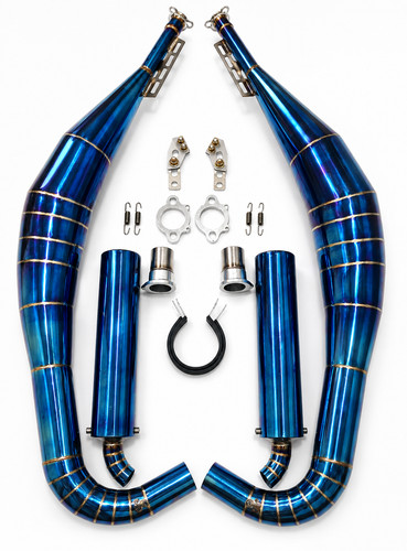 Handcrafted pie cut exhaust - pie,