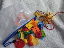 Early Learning Centre Threading Beads, Buttons Hand Eye Coordination Montessori