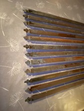 12 Vintage Brass Stair Rods