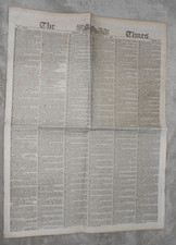 THE TIMES (NEWSPAPER). SEPTEMBER 18th 1844 ORIGINAL & COMPLETE. 8 PAGES