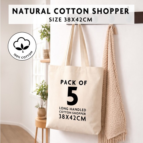 Pack cotton tote bags - cotton,