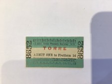 Vintage railway platform