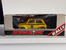 SCALEXTRIC C.122 MINI 1275 G.T. RALLY SPECIAL..YELLOW CAR..WITH ORIGINAL BOX