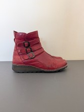 Fly London Red Leather Buckle