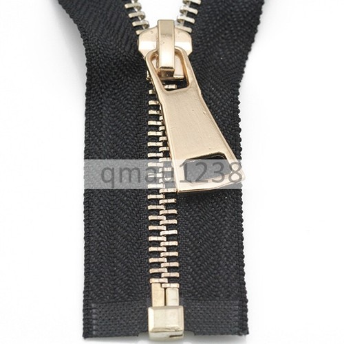 Metal zip gold teeth - metal,