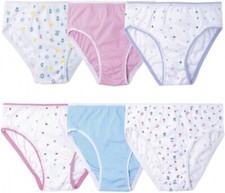 1-12 Pack 100%Premium Cotton Girls Briefs Underwear Kids Knickers Age 2-13 Years