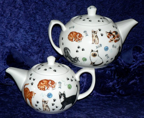 Cat teapot cats kittens - , design