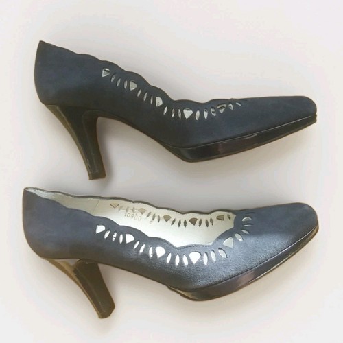 Mary size navy - size, suede